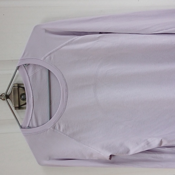 LULULEMON LS Lilac Swiftly Tech Top SZ 10 - Picture 2 of 5